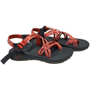 Chaco ZX2 Cloud Sport Sandals in Botanic Spicy Orange Watersport Kayak Sandals